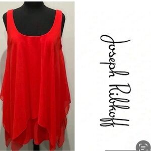 Joseph Ribkoff |  Tank Top Handkerchief Tunic